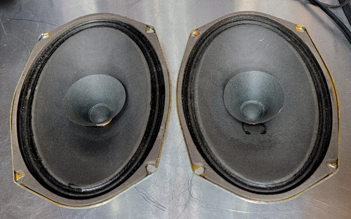 Ampex Utah 6x9 Speakers PAIR vintage Leslie Rodgers Whizzer Cones Coax