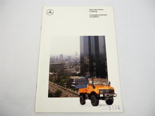 Mercedes Benz U 1000 1200 1700 Unimog Ganzjahreseinsatz in Städten Prospekt 1991 - Bild 1 von 4