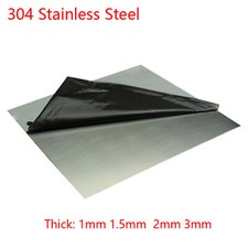 A2 Stainless Steel Sheets Metal Board Flat Stock Thin Plate Thick 1/1.5/2/3mm
