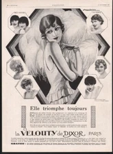 1928 VELOUTY CREAM PERFUME MAKEUP ACTRESS MOVIE FASHION BEAUTY DANCE 20709