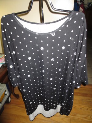 Lula Roe Disney Collection Nightmare Before Christmas Irma Shirt Size 2XL NWOT