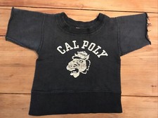 Rare Vtg Cal Poly Champion Reverse Weave 50s Toddler Sweatshirt Sz 2 Running Man