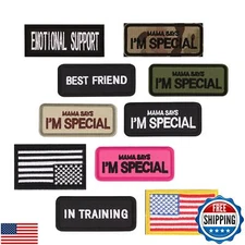 Forestpaw 10 Pieces Service Dog Patches for Harness,Embroidered Service Dog A