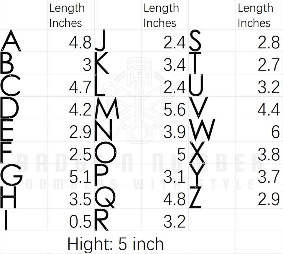 Letras de números de dirección de casa moderna de 5 pulgadas para dirección exterior exterior Foto 2 de 4