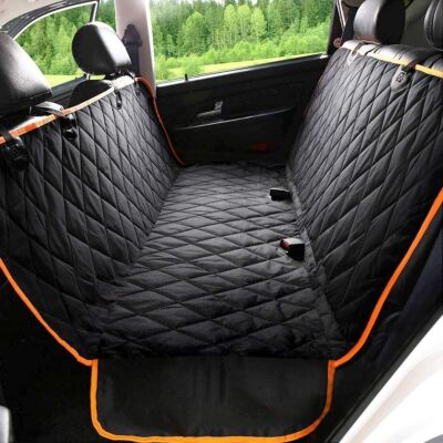 Dog Car Seat Cover for Back Seat Dog Seat Cover Storage Pocket Dog Hammock USA