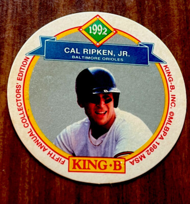 1992 King-B Discs CAL RIPKEN JR. Disc Card # 12 - Baltimore Orioles MLB HOF er