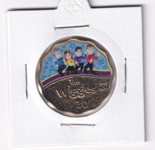 AUSTRALIAN: 2021 30 CENT - 30 YEARS OF THE WIGGLES COLOURED COIN - EX PNC #1845