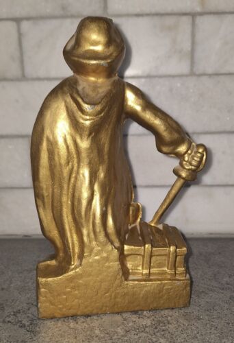 ANTIQUE AMERICAN STATUE SWASHBUCKLER / PIRATE MANTLE CLOCK TOPPER c.1880 ANSONIA - Picture 7 of 7