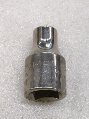 Craftsman 9mm 1/2'' Drive 6 POINT Socket 44251-G-Inverted  Made In USA