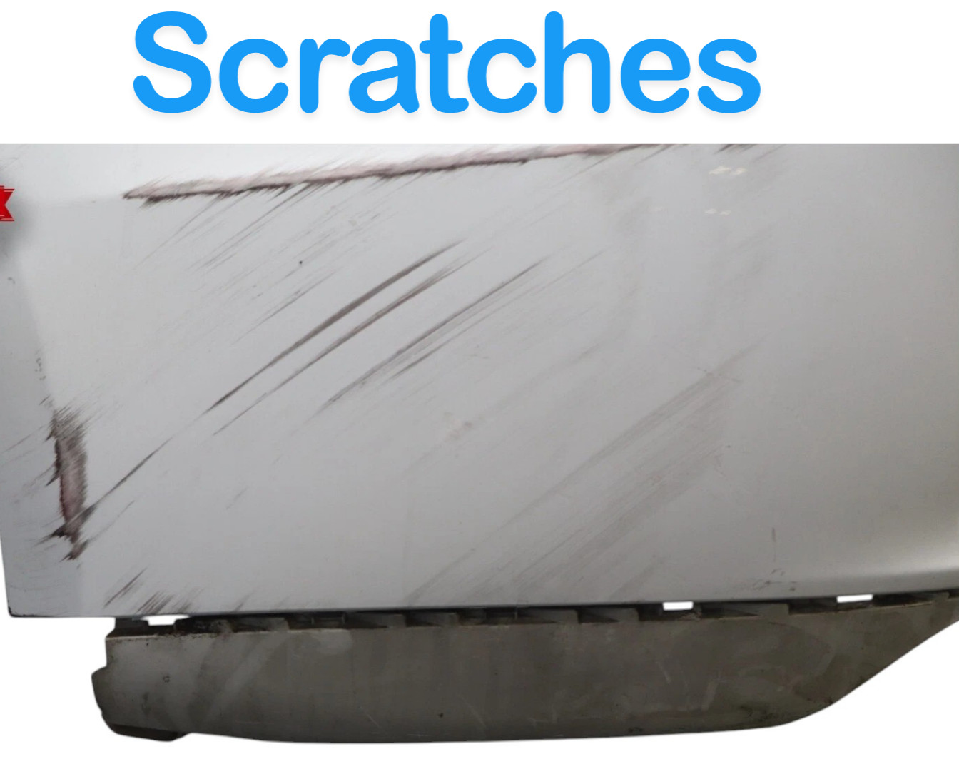 14-17 Maserati Ghibli M157 Rear Lower Bumper Cover Panel White 670010943 OEM