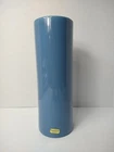 Haeger Floral 12" Dusty Blue Cylinder Vase Home Decor Floral Container Excellent