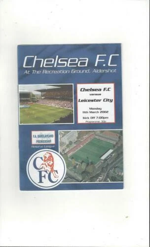 Chelsea Home Teams C-E Football Programmes with Reserves