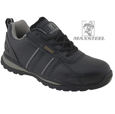 MAXSTEEL MENS SAFETY SHOES BOOTS STEEL TOE CAP LIGHT WEIGHT WORK HIKER TRAINERS PADDED SZ