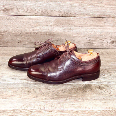 $695 Neiman Marcus GRAVATI Blucher 8.5 M Brown 15434 * new  display picture 1