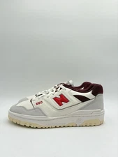 New Balance Men's 550 Multiple Sizes Sea Salt Grey True Red |BB550EMR|