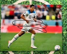 Jude Bellingham England Hand Signed 8x6 Photo wCOA