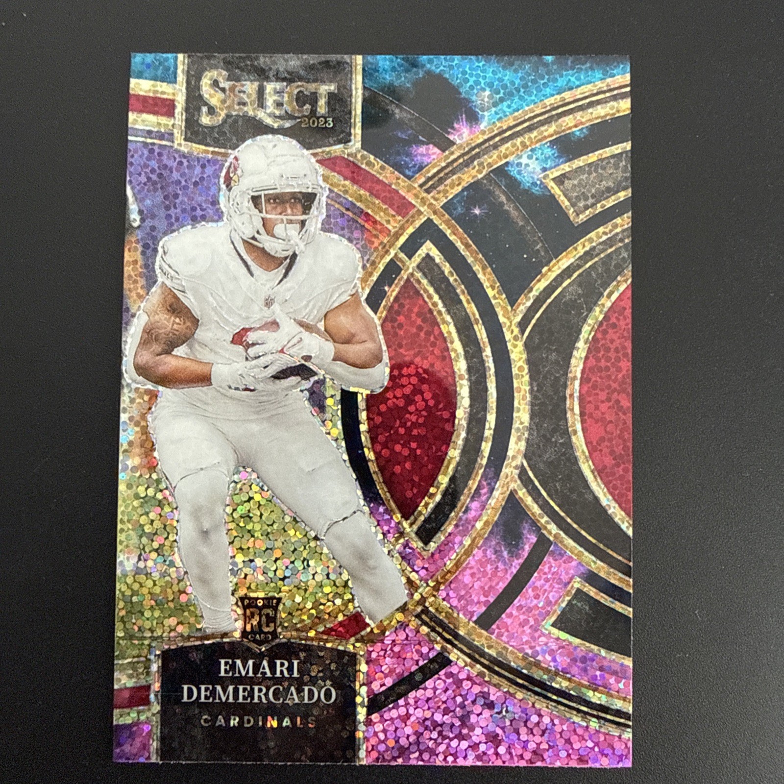 Emari Demercado 2023 Panini Select - Premier Level #160 Cosmic Prizm (RC) Dallas