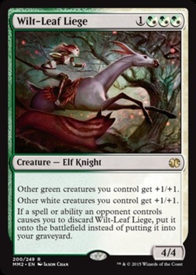 x1 Wilt-Leaf Liege R MTG Modern Masters 2015 Edition M/NM, English