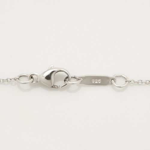Authentic Tiffany & Co. Atlas Cube Lock Padlock Necklace 17.4" Silver w/Pouch - 第 13/16 張圖片