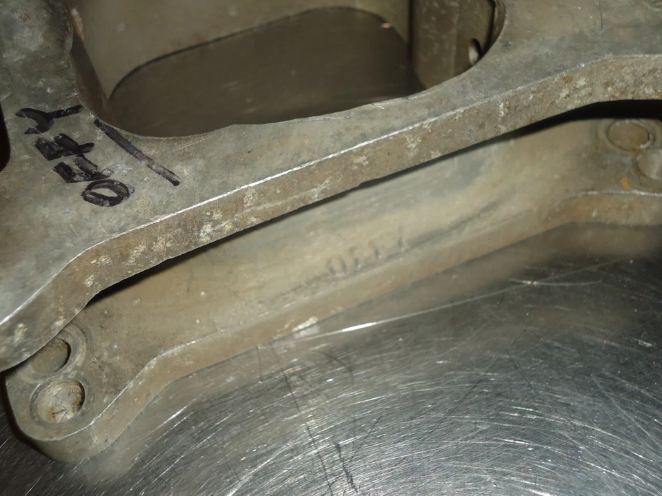 Carburador Offenhauser de 4 barriles abierto espaciador de aluminio de 2" Holley Carb Offy Foto 4 de 4