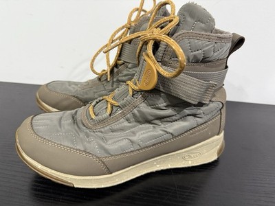 Chaco Women s 8.5 Borealis Quilted Waterproof Snow Boots Gray Gorpcore