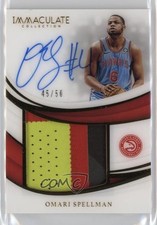 2018-19 Panini Immaculate Premium 45/50 Omari Spellman #PP-OSP Patch Auto 0kr0