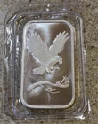 SilverTowne Mint Eagle Silver Art Bar Prospector .999 1 Troy Oz Fine SEALED