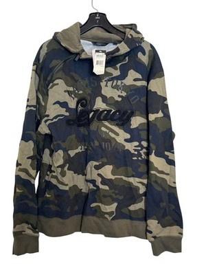 Sean John Mens Camo Legacy Graphic Hoodie 2XL Cotton Blend New
