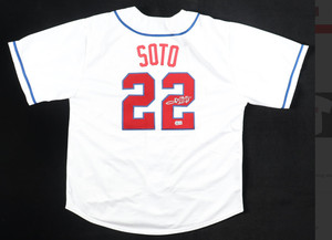 Juan Soto Dominican Republic Signed Sewn Jersey-COA (Beckett)