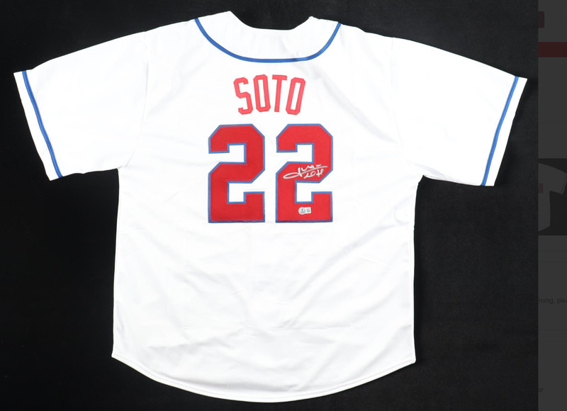 Juan Soto Dominican Republic Signed Sewn Jersey-COA (Beckett)