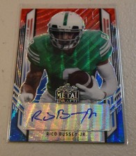 2021 Leaf Metal Draft Portrait RED WHITE BLUE /5 Rico Bussey Jr #PA-RBJ Auto