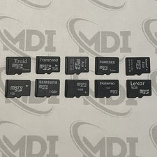 10pc | 1GB Micro SD Card TF Used Tested Formatted | Phone Camera GPS