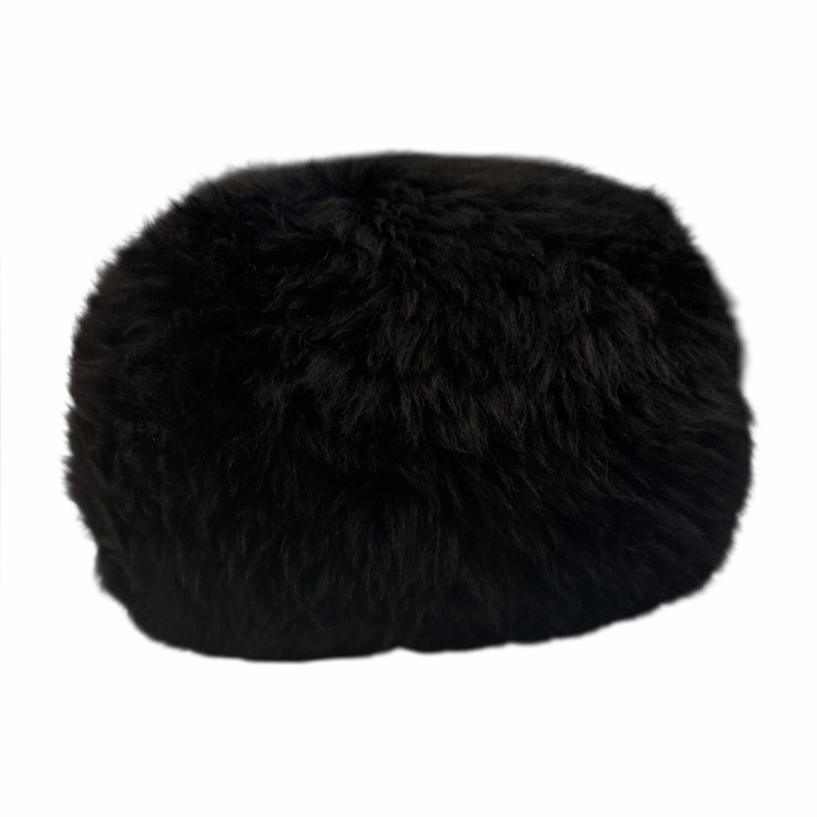 Vintage Beimar Black Tuscan Italian Dyed Lamb Fur Winter Hat Made in Italy