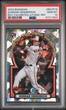 2023 Bowman - Rookie of the Year Favorites Gunnar Henderson #ROYF-15 Atomic...