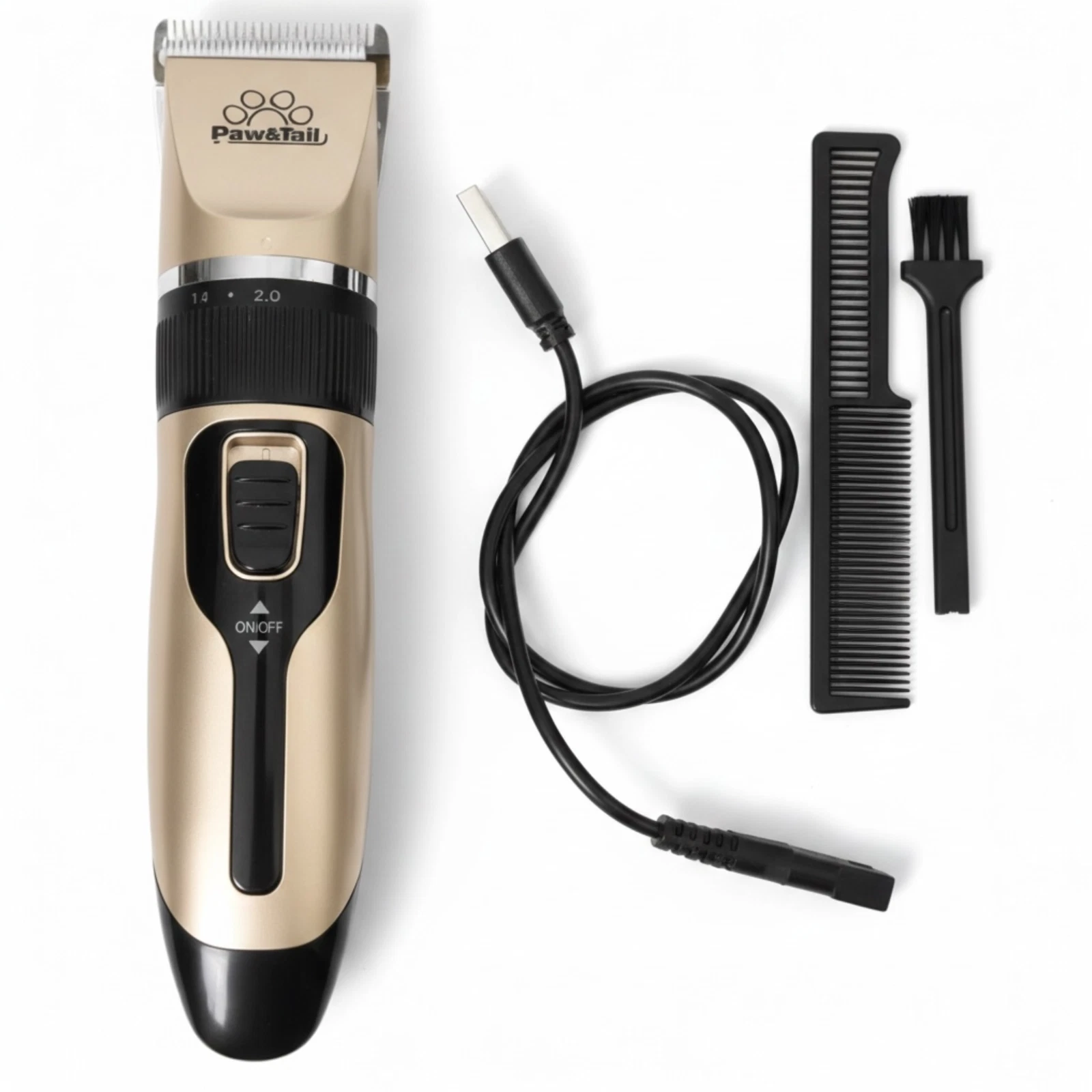 PAWSIBLE PET CLIPPERS Dog Grooming Cordless Trimmer for Feet, Belly, Face.