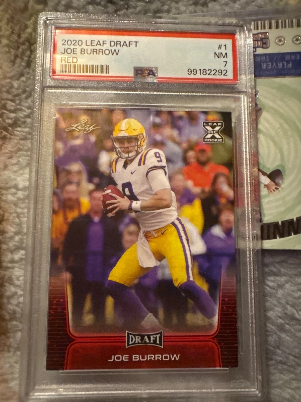 Joe Burrow Leaf Draft #1 Red