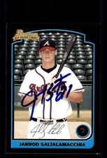 Signed Baseball Card Auto Jarrod Saltalamacchia 2003 Bowman #BDP36 Braves