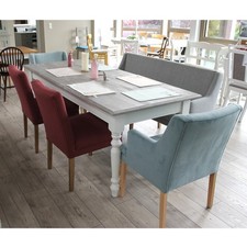 Esstisch Küchentisch Esszimmertisch Landhaus Tisch Shabby altweiß - grau