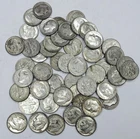 LOT OF 50 MIXED DATE PRE-1965 SILVER ROOSEVELT DIMES! $5 FACE VALUE! NR #G3436