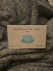 Cup & Saucer Set Wave Mint 7.7oz — photo 1
