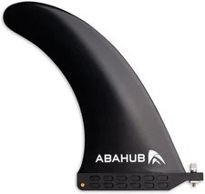 SUP Single Center Fin 9/10 in 10 inch Black for Abahub Board