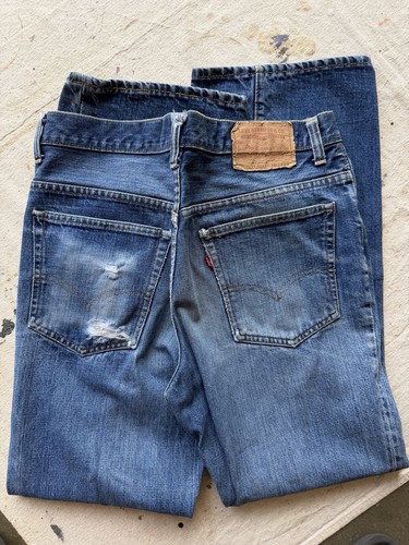 VTG 70s Levi’s 517-0217 Red Tab Mens Bootcut Jeans Faded Denim 30x28