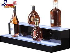 30" LED Liquor Bottle Display Shelf with Remote Control Multi-Color Lighting