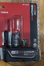 GENUINE MILWAUKEE 48-11-2412 M12 REDLITHIUM XC SINGLE 3.0 3.0AH BATTERY NEW