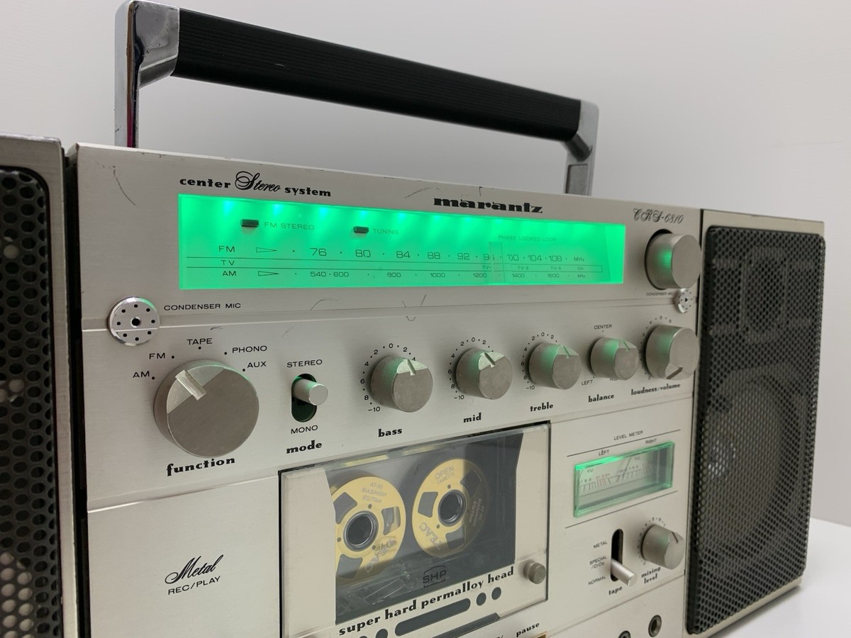 MARANTZ CRS 6810 BOOMBOX STEREO Radio Cassette Vintage 1980 WORK