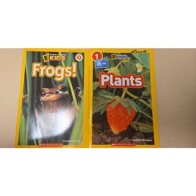 Lot of 2 National Geographic Kids Frogs & Plants Level 1 