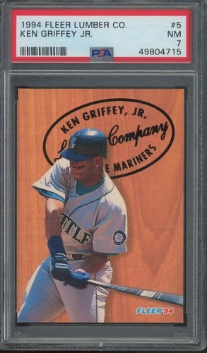 1994 Fleer Lumber Co #5 Ken Griffey Jr NM PSA 7