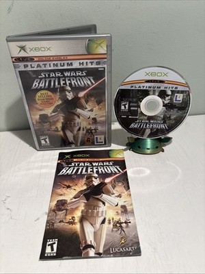Star Wars: Battlefront (Microsoft Xbox, 2004) Platinum Hits - CIB 