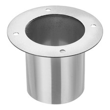 3.5" Duct Connector Flange Straight Pipe Stainless Steel Exhaust Duct Collar