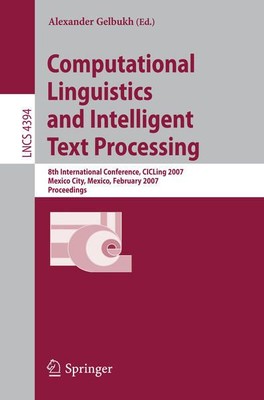 Computational Linguistics and Intelligent Text Processing. 8th International Con